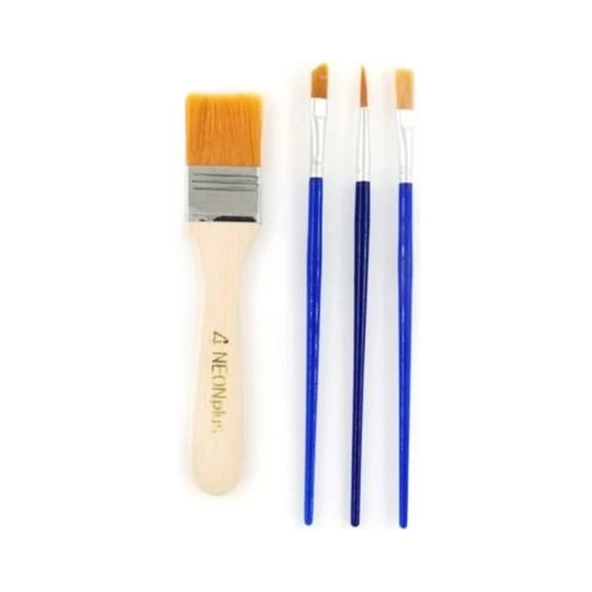 Yerli Neon Plus Fırça Seti Hkd-144 4'lü - 1