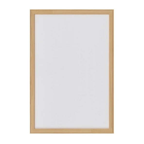 Panda Yazı Tahtası Ahşap Çerçeve Naturel 30x45 - 1