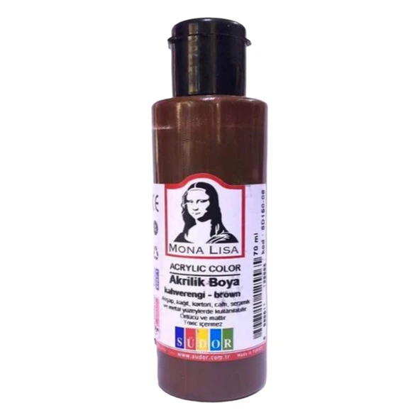 Südor Südor Monalisa Kahverengi Akrilik Boya 70 ml - 1