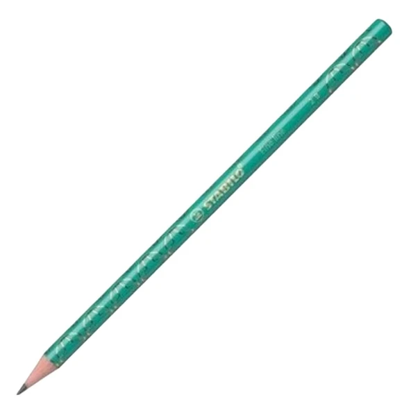 Stabilo Stabilo Fine Line Yeşil Gövdeli Mercanlı 2B Ahşap Kurşun Kalem - 1