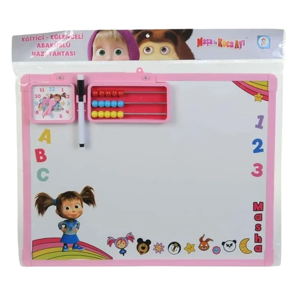 Laço Laço Kids Masha Koca Ayı Abaküslü Yazı Tahtası - 1