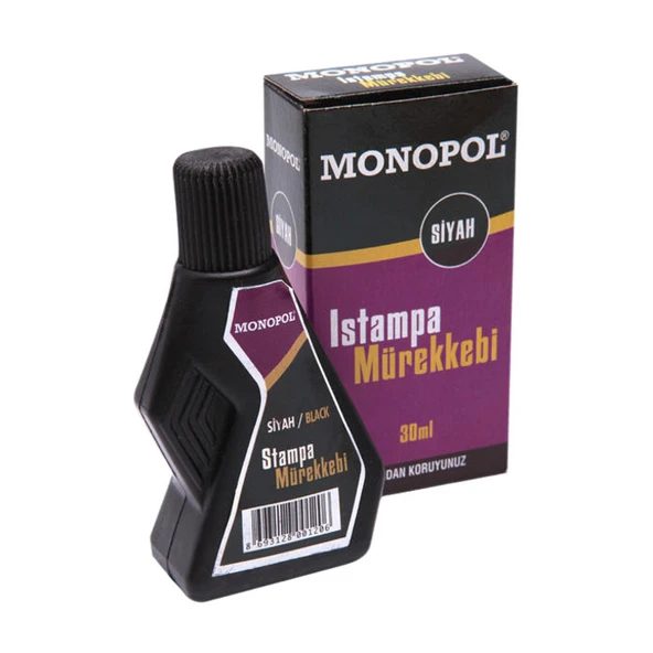 Monopol Istampa Mürekkebi Siyah 30 Ml - 1