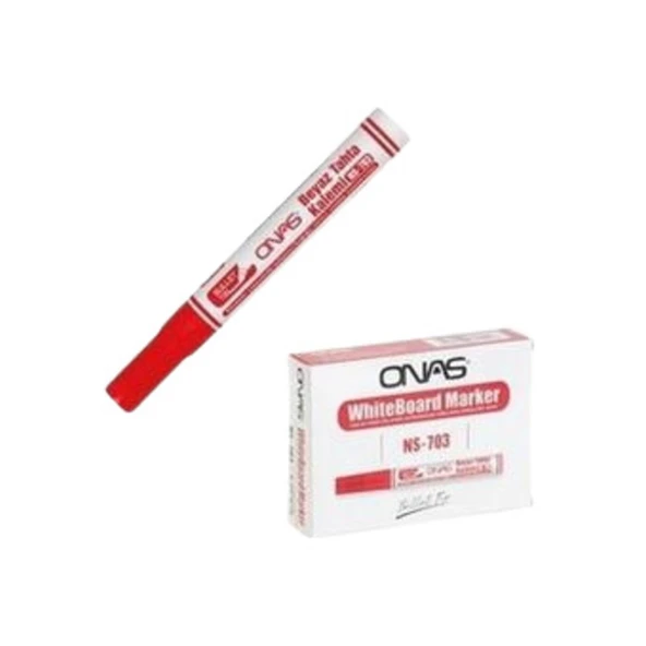 Onas Ns-703 Beyaz Tahta Kalemi Kırmızı - 1