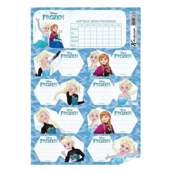 Keskin Keskin Color Frozen Ders Programlı Okul Etiketi - 1