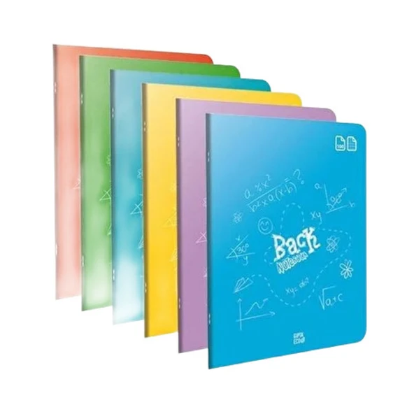 Gıpta Back Tel Dikişli Plastik Kapak A4 Kareli Defter 100 Yaprak - 1