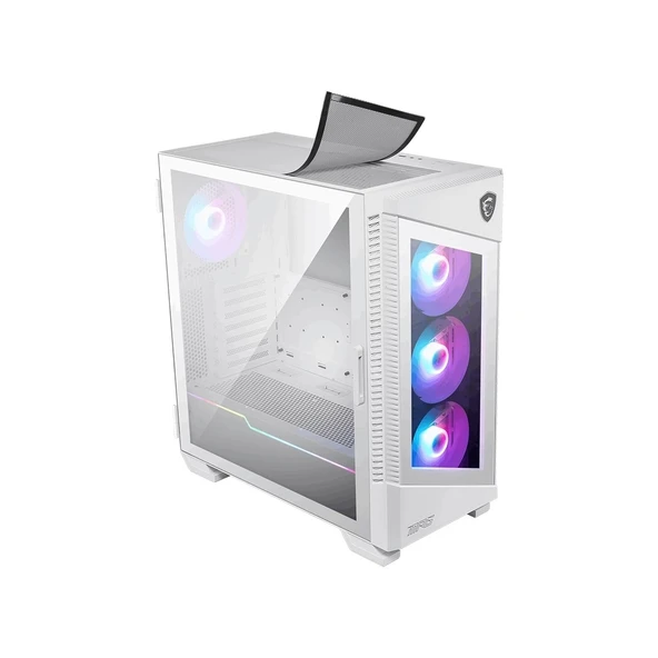 MPG Velox 100R White TG ARGB ATX Mid Tower Beyaz Gaming Kasa - 3