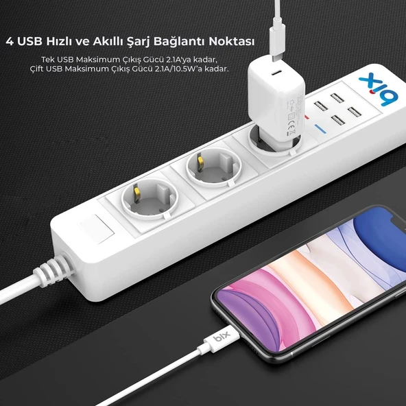 Vtn Bp-01 Wifi Yüksek Akım Korumalı Hızlı Şarj Özellikli Akıllı Priz - 5