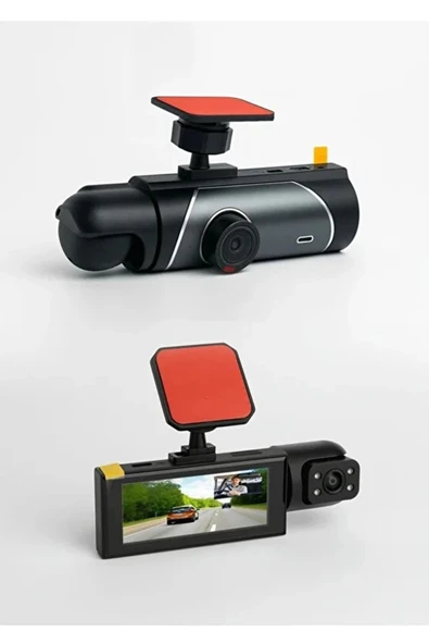 Çift Kameralı Araç Içi Kamera 1080P Full Hd, Gece Görüşü, G-Sensör, Park Modu, 3.16” Ekran - 3