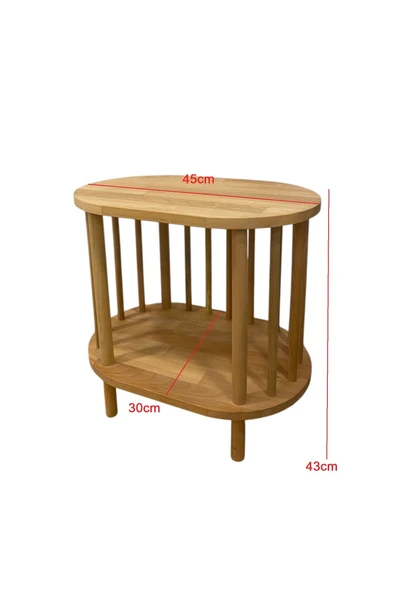 PEKA Yan Sehpa - Komodin - Salon - Oturma Odası Zigon Sehpa - Resim 5