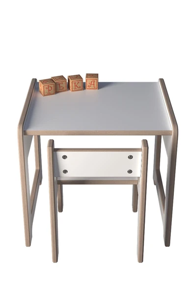 PEKA Montessori Çocuk Oyun Ve Aktivite Masası Ve Sandalye - Resim 5