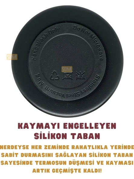 Galatasaray 650ml Lisanslı Çift Katlı Paslanmaz Çelik Termos  Hediye Kutulu - 5