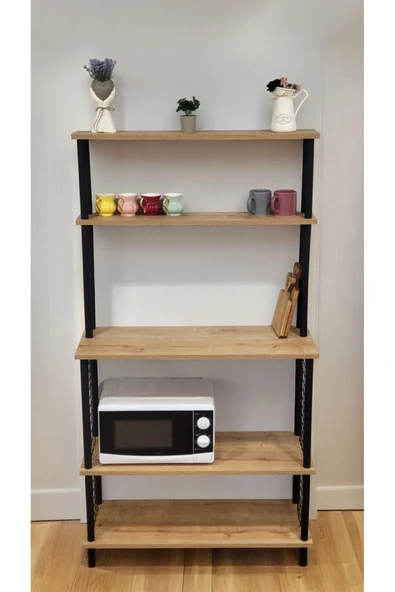 PEKA Yüksek Kalite Kahve Köşesi Mutfak Rafı Mutfak Masası Çok Amaçlı Dolap Mutfak Standı Bango - Resim 3