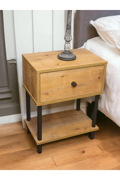 PEKA Yüksek Kalite Komodin Başucu Yan Sehpa Düşer Kapaklı Koltuk Sehpası Çok Amaçlı Ayaklı Raf ürün görseli 1