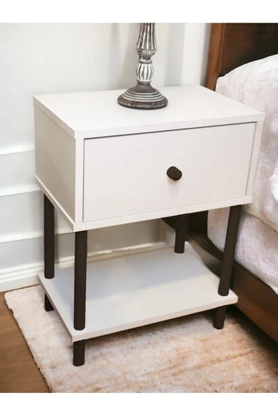 PEKA Yüksek Kalite Komodin Başucu Yan Sehpa Düşer Kapaklı Koltuk Sehpası Çok Amaçlı Ayaklı Raf ürün görseli 1