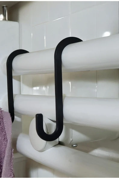 PEKA 6 Adet Plastik Havlupan Kancası Banyo Askısı Banyo Düzenleyici Lif Kese Askısı Mutfak Askılık - 4