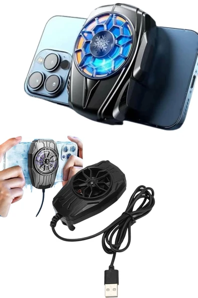 Telefon Soğutucu Fan Güçlü Motor Radyatör Cep Telefon Soğutma - Resim 5