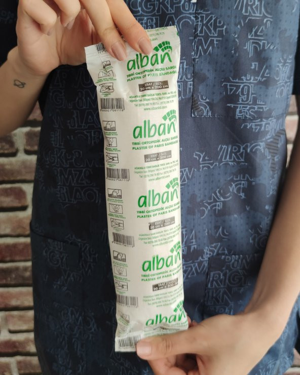 Alçılı Sargı Bezi 20 cm x 2 metre - 4