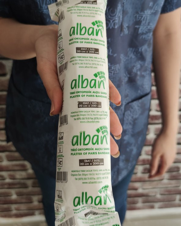Alçılı Sargı Bezi 20 cm x 2 metre - 5