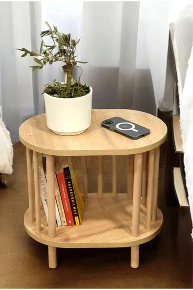 PEKA Yan Sehpa - Komodin - Salon - Oturma Odası Zigon Sehpa - 1