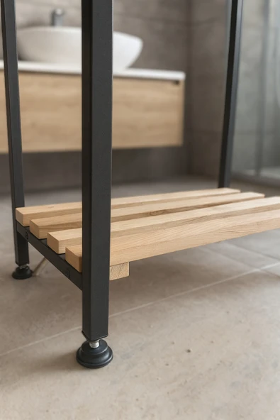 PEKA 4 Raflı Metal Banyo Düzenleyici Çok Amaçlı Raf Mutfak Düzenleyici Dolap - 4