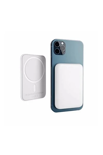 Iphone Uyumlu 5000 Mah Wireless Magsafe Batarya-kablosuz Şarj Powerbank - 3