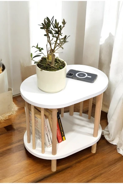 PEKA Yan Sehpa - Komodin - Salon - Oturma Odası Zigon Sehpa - Resim 2