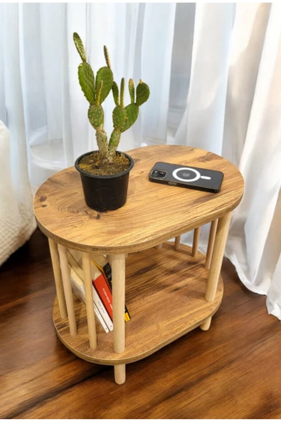 PEKA Yan Sehpa - Komodin - Salon - Oturma Odası Zigon Sehpa - Resim 2