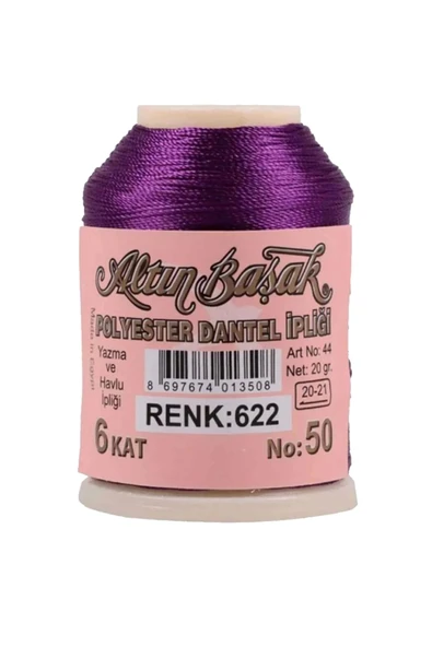 3 Adet Altınbaşak Oya ve Dantel İpi 20 gr - Royaleks - No: 046 - 622 - 229 - Resim 3