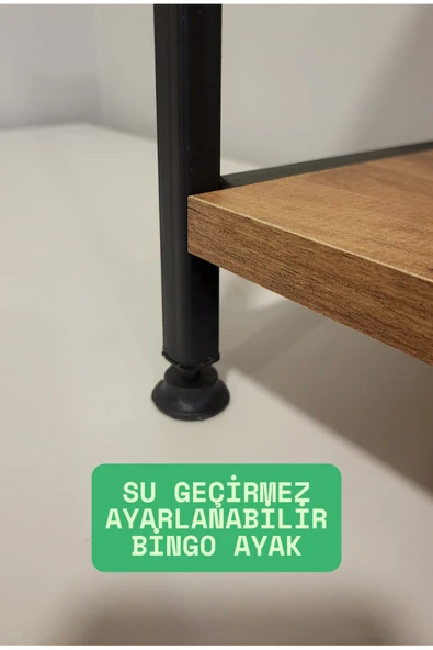 PEKA 4 Raflı Metal Mutfak Düzenleyici Çok Amaçlı Raf Banyo Düzenleyici Dolap - 2