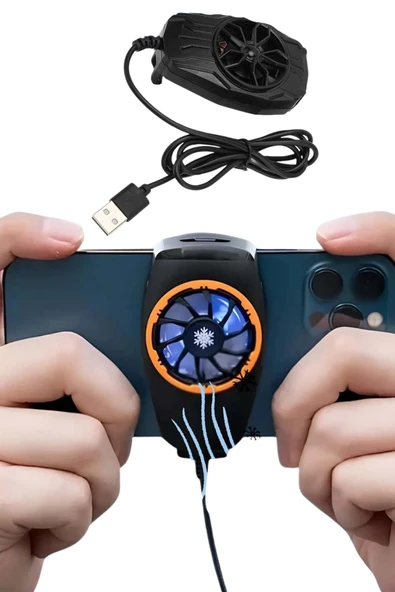 Telefonu Soğutma Fanı Radyatör Mobil Cihazlara Uyumlu Soğutucu - Resim 2