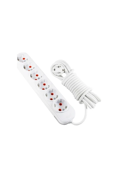 6 Lı 5 Mt Grup Priz Royaleks-4850 ürün görseli 1