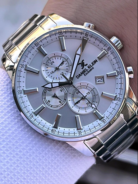 Takvimli İç Fonksiyonlar Aktif Çelik Kordon 30 Mt Suya Dayanıklı Erkek Kol Saati VS.BLKT.0474 - Resim 2