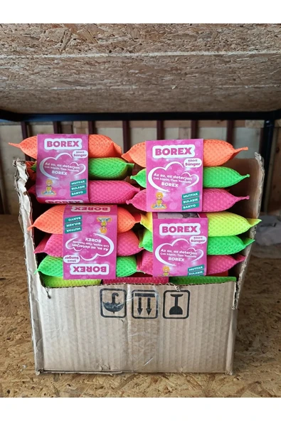 3'lü Borex Sihirli Sünger Renkli Bulaşık Süngeri Royaleks-67688 ürün görseli 1