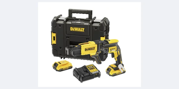 DEWALT DCF620D2K-QW 18V 2.0AH Lİ-ION PROFESYONEL KÖMÜRSÜZ ALÇIPAN VİDALAMA ( SET) - 2