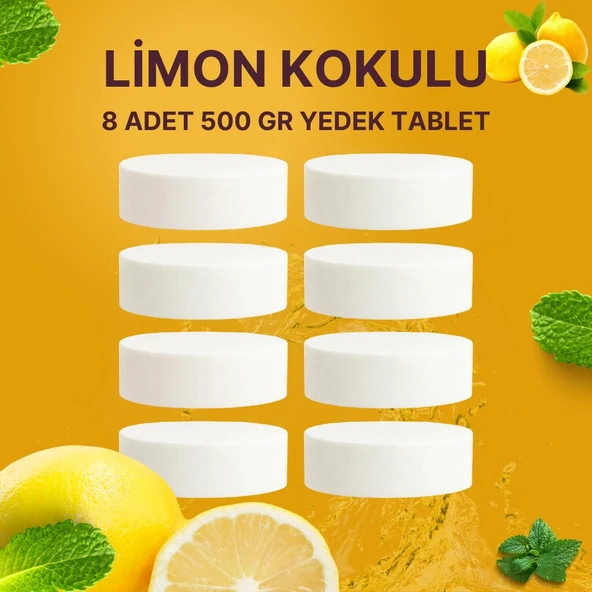 4 Adet 2x500 gr Nem Alıcı Rutubet Ve Küf Önleyici Yedek Tablet Limon ürün görseli