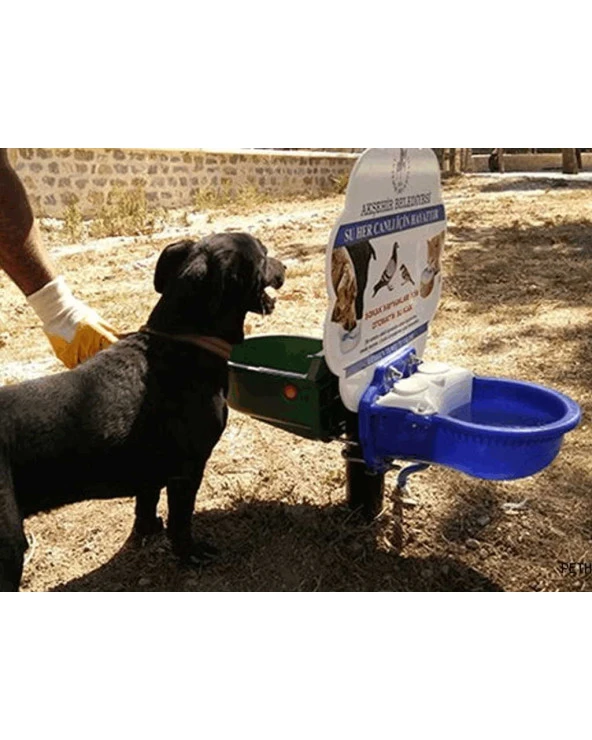 Sokak Hayvanları Su ve Mama Kabı Tekli tip - Resim 2