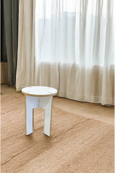 PEKA Minimalist MDF Demonte Tabure - Geçmeli Tasarım - Kolay montaj - 3
