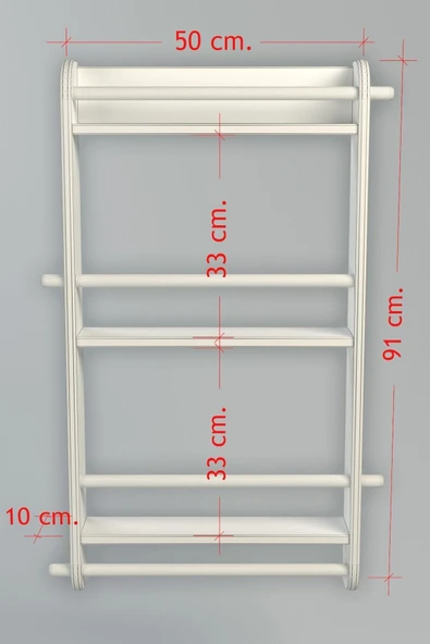 PEKA Mutfak Duvar Rafı - Baharatlık - Havluluk - 5