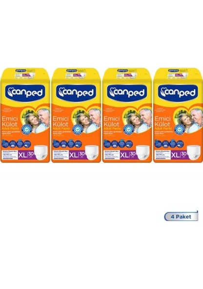 Canped Emici Külot Hasta Bezi Extra Büyük Boy XL 120 ADET ürün görseli