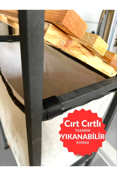 PEKA 2 Raflı Çamaşır Sepeti Banyo Düzenleyici Raf Kirli Sepeti - 4