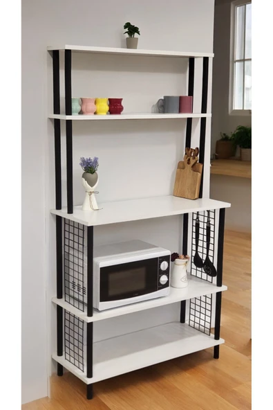 PEKA Yüksek Kalite Kahve Köşesi Mutfak Rafı Mutfak Masası Çok Amaçlı Dolap Mutfak Standı Bango - Resim 2