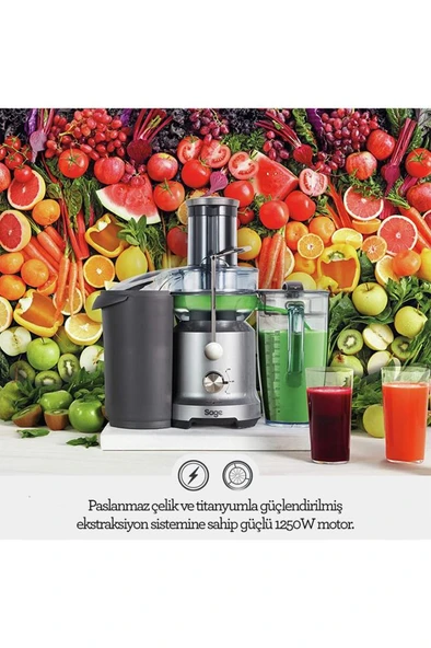 Sage BJE430 SIL 1250 W Katı Meyve Sıkacağı Teşhir - 5