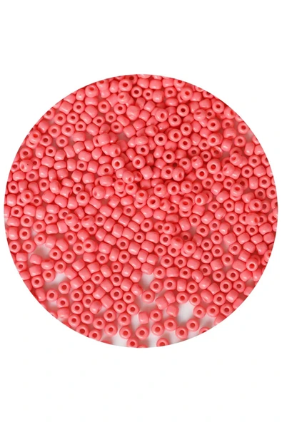 Pembe Renk 4 mm Yaklaşık 220 adet/20 gram Cam Boncuk Oya Yazma Bileklik ve Kolye - 3