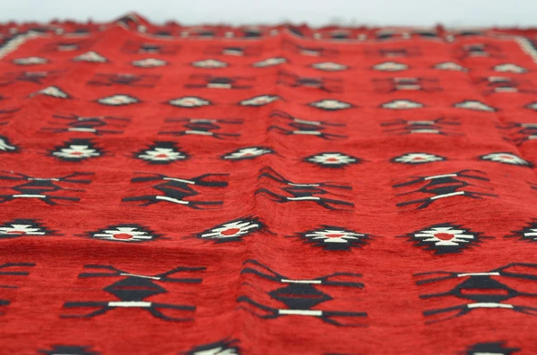 Etnik Motifli Otantik Dekoratif Kilim Desenli Halı (160cmx250cm) M1 - 3