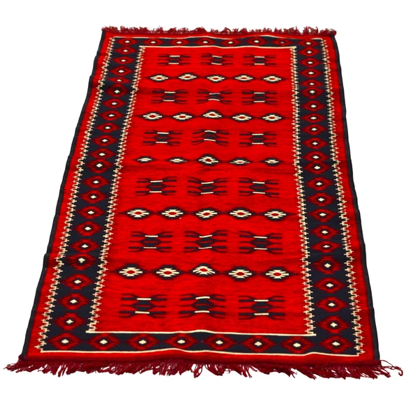 Etnik Motifli Otantik Dekoratif Kilim Desenli Halı (80cmx200cm) M1 - 2