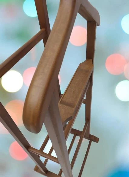 Dilsiz uşak 2 li Model 90530  Ahşap Parlak Ceviz Boyalı - 6