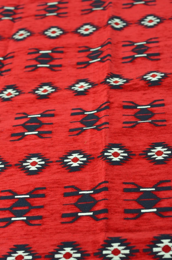 Etnik Motifli Otantik Dekoratif Kilim Desenli Halı (120cmx180cm) M1 - 3