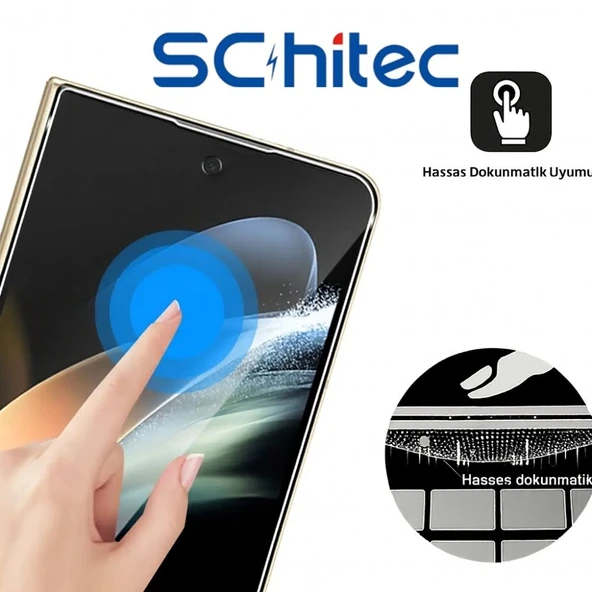 Honor Magic7 Pro Darbe Emici Ön Şeffaf Nano Ekran Koruyucu Poliüretan Film - Resim 6