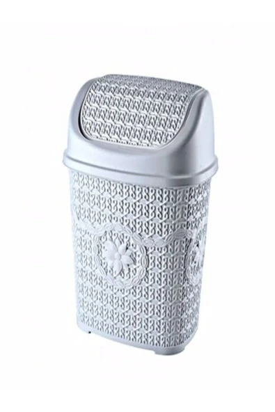 Gri Örgülü Çöp Kovası Royaleks-ASD038 ürün görseli 1