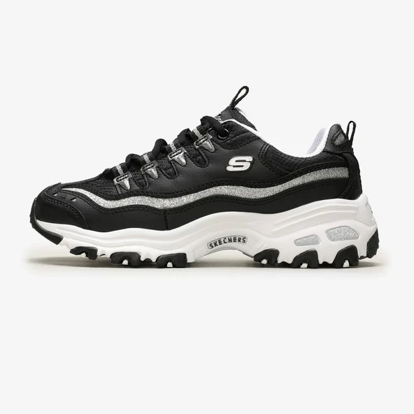 Skechers D'lites Black Silver - 1